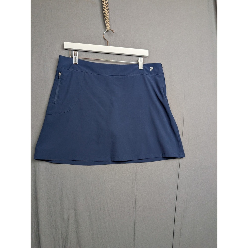 Fila Blue Tennis Skort Womens‎ Size L Stretch Pickleball Athletic Golf Walking